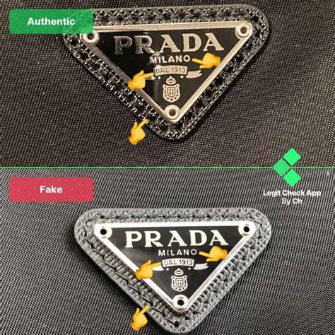 prada cap real vs fake|real Prada logo.